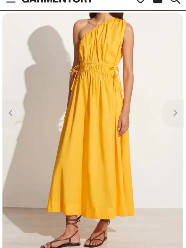 Faithfull The Brand‎ La Ora Midi Dress - Citrus size 4 - Image 2