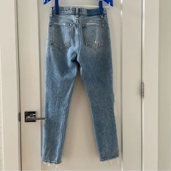 Abercrombie and Fitch Mom Jeans Ripped Distressed Jeans Size 25 - Image 2