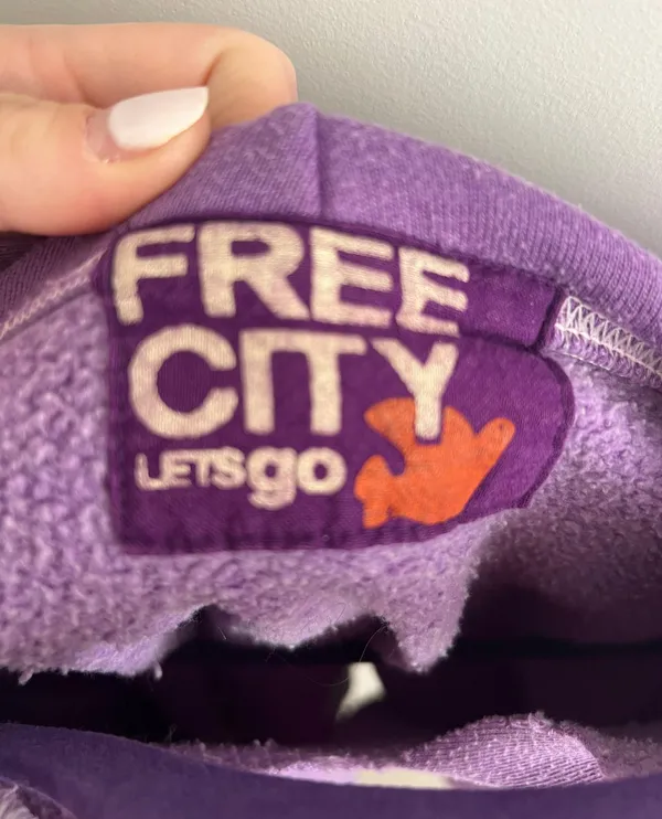 Freecity Women’s Purple Hoodie - Image 2