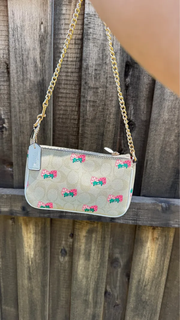 Coach Nolita 19 Strawberry Print Bag - Image 3