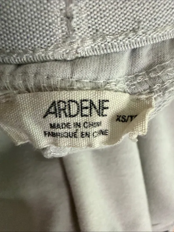 Ardene Light Gray Athletic Shorts with Black Waist Stripe - Image 2