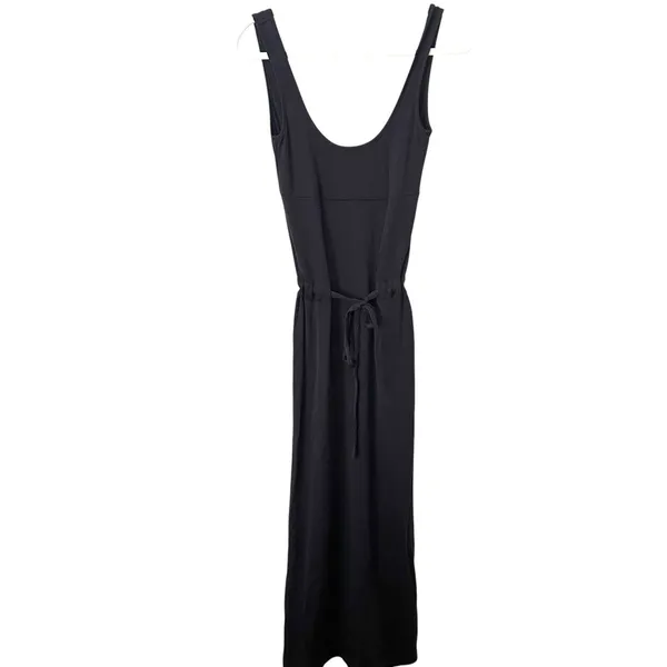 ICEBERG Tie Waist Classic Midi‎ Dress Black Sz 42 (Medium) - Image 2