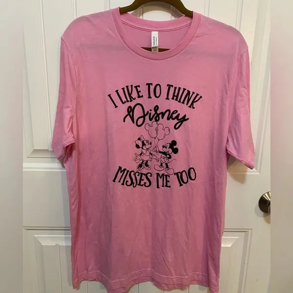 Bella Canvas I Like to Think Disney Misses Me Too Tee - Image 2