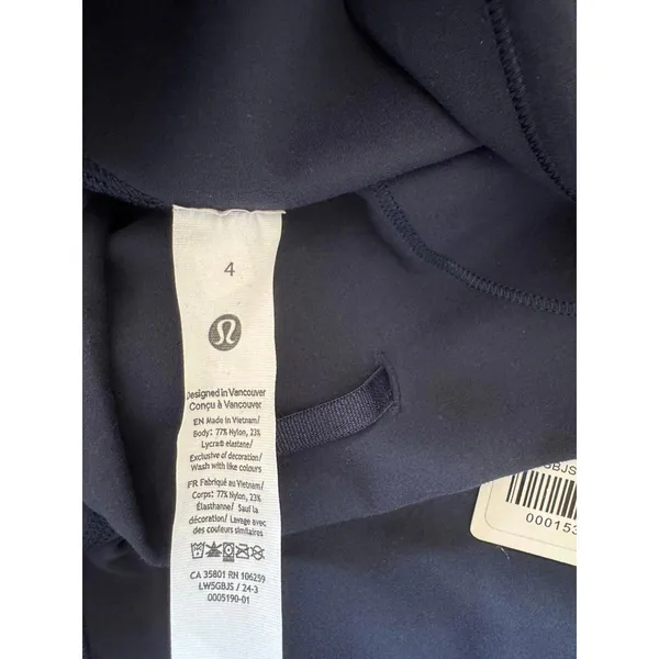 Lululemon Wunder Train High Rise 25” True Navy Size 4 NWT - Image 6