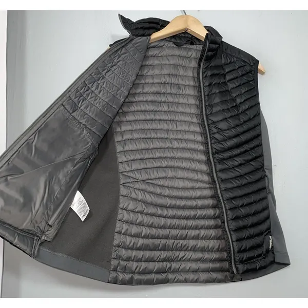Eddie Bauer First Ascent Puffer Vest Size M Black 800 Fill Goose Down Packable - Image 6