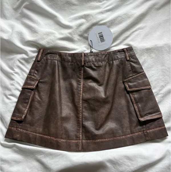 Princess Polly leather mini skirt - Image 2