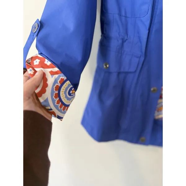Peter Millar Element Royal Blue Woman's Windbreaker Golf Jacket Size Small 2814 - Image 3