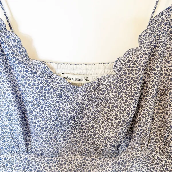 Abercrombie & Fitch‎ Y2K Babydoll Mini Dress Medium Coquette Cottagecore Dainty - Image 3