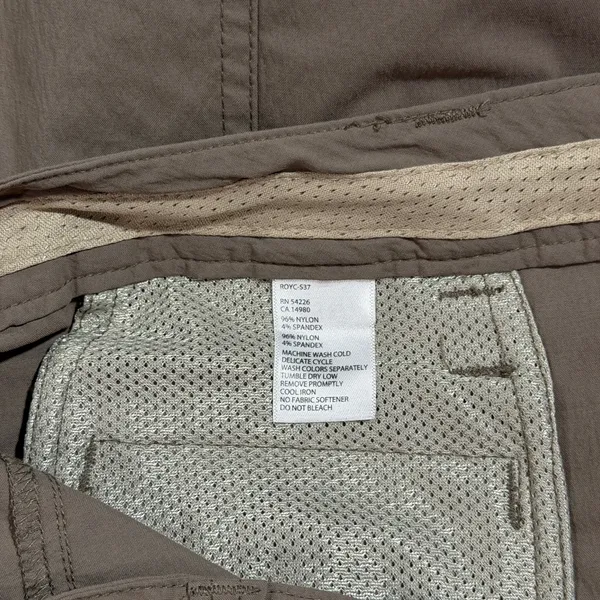 Women’s Royal Robbins Brown Hiking Pants Size 8 - Image 7