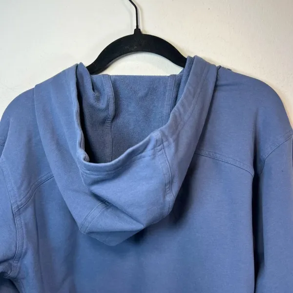 Lululemon All Yours Cropped Hoodie Shirt Ink Blue Pullover Stretch Logo Sporty 4 - Image 11