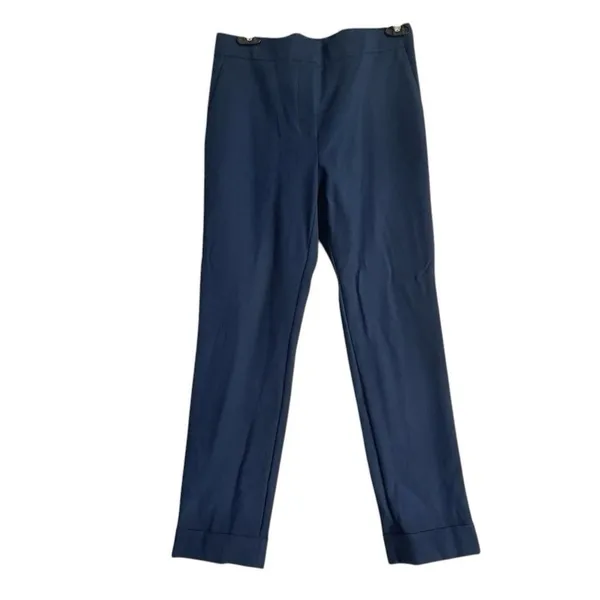 Ann Taylor Eva High Rise Ankle Pants Sz 2 Navy Blue Cuffed Dress Trouser Work - Image 2