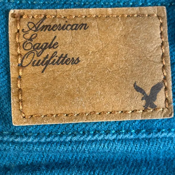 American Eagle Outfitters Skinny Jeans Teal‎ Blue Stretch Women 00 - Image 7