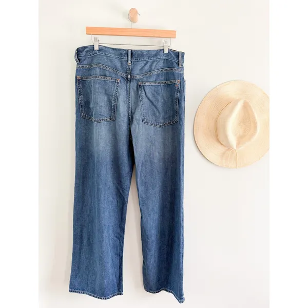 Madewell | Perfect Vintage Wide-Leg SoftDrape Jeans Moffat Wash | Sz 31 - Image 7