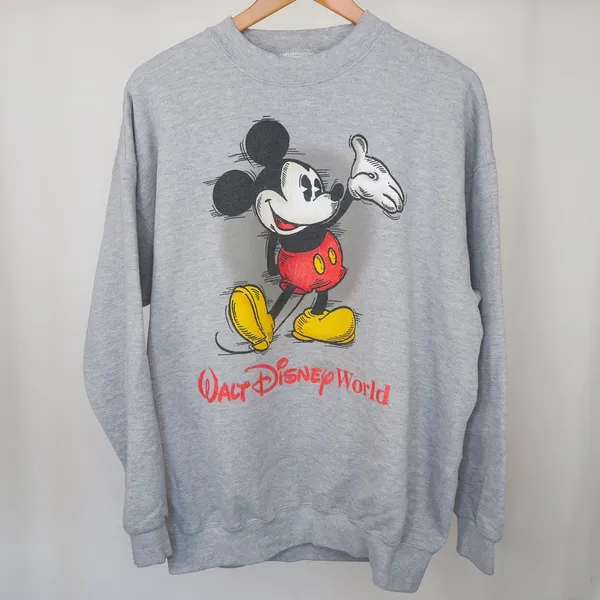 Vintage 90s Walt Disney World Mickey Mouse Sweatshirt - Image 2