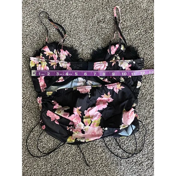 For Love & Lemons Skivvies Melrose Corset Crop Top – Size Small - Image 7