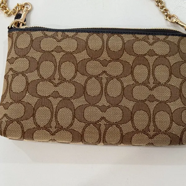 Coach Zip Top Crossbody Purse in Signature Canvas 91679 NWOT - Image 12