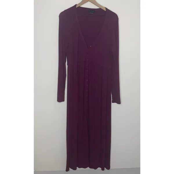 Hatch The Softest Rib Nursing Purple Maternity Nursing Dress Size 3 or Large - Image 2