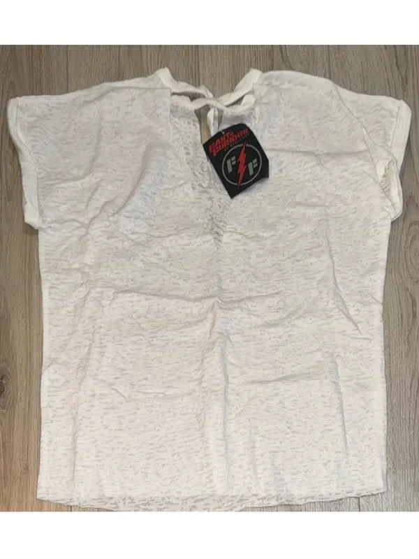 Affliction White grey gray fast and furious Short Sleeve Tee shirt top - Image 2