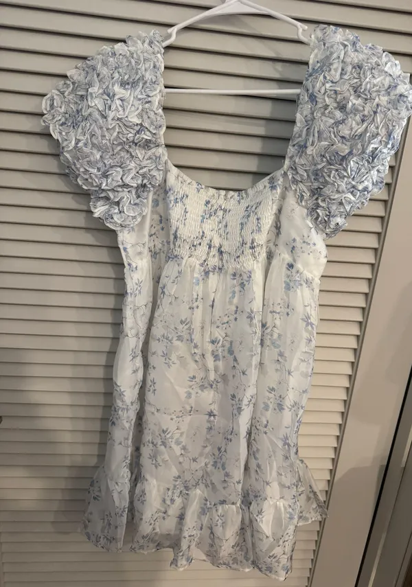 Storia Puff Sleeve Mini Dress - Image 4