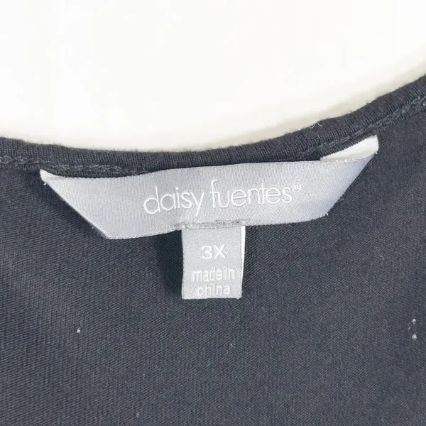 Daisy Fuentes Plus Size 3X Maxi Dress Black Pink‎ Color Block Sleeveless 789 - Image 8