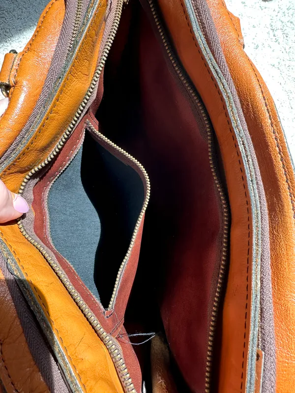 vintage leather purse Brown - Image 4