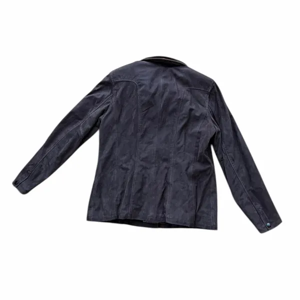 Women's Lone Pine 100% Leather Suede Lambskin Brown Field Jacket Coat Made USA - Image 8