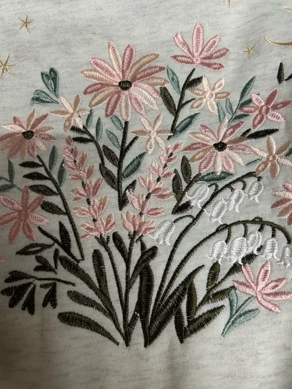 Flower hoodie Gray Size M - Image 4