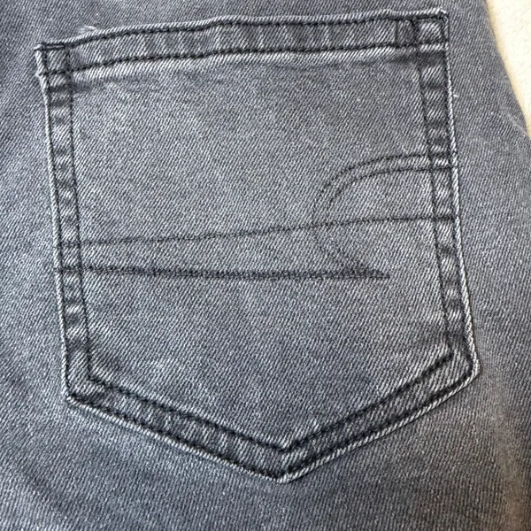 American Eagle Womens Size 8 Mom Jean Black Denim High Rise Stretch Casual - Image 12