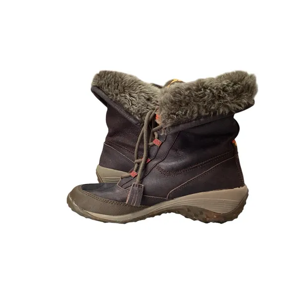 Cushe Brand Women's Winter Boot with Brown Leather & Faux Fur Liner‎ Sz 6 - Image 9