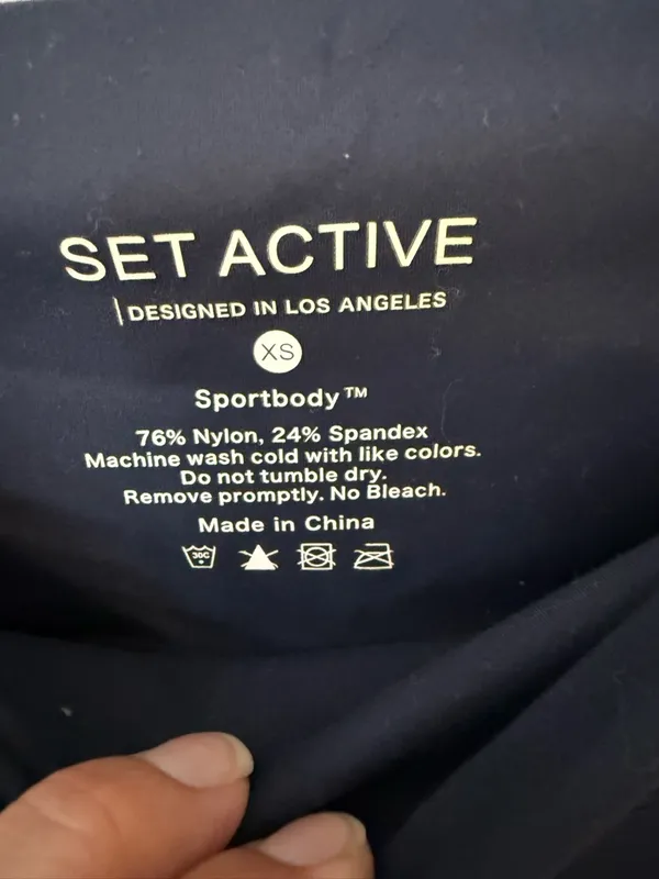 SET Active blue navy Athletic Leggings - Image 3