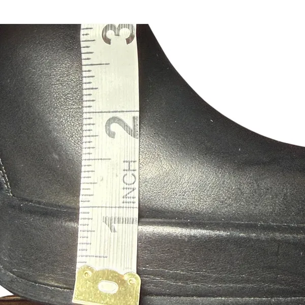 Jeffrey Campbell‎ Womens Black Leather Platform Square Toe Ankle Boots Size 9.5 - Image 11