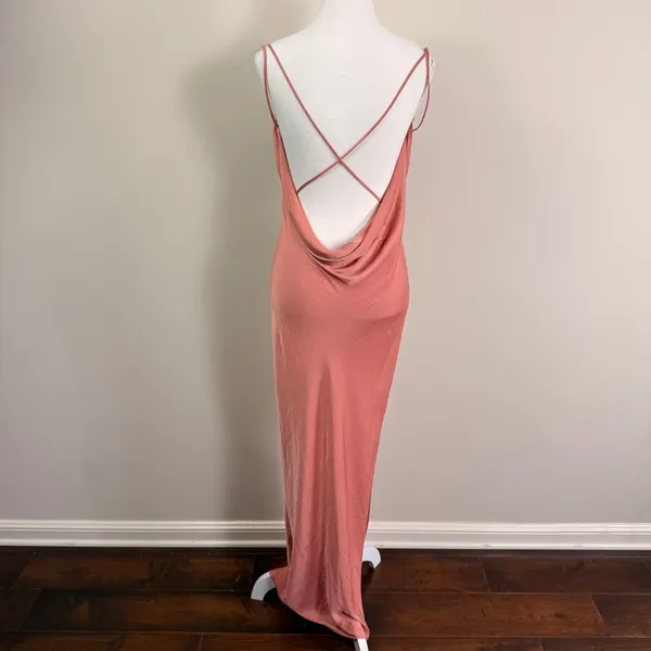 Michael Costello x REVOLVE Rose Cowl Neck Open Back Maxi Dress Small - Image 2