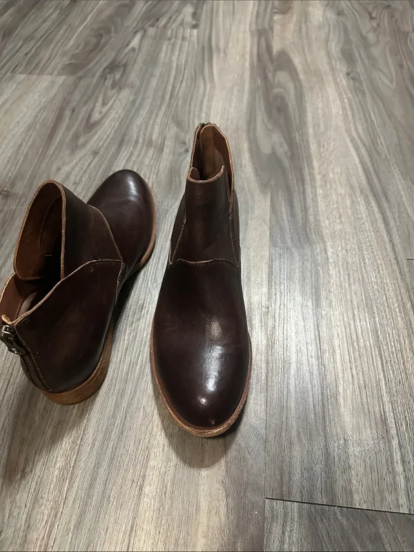 Kork-Ease Women's Dark Brown Leather Ankle Booties - Image 8