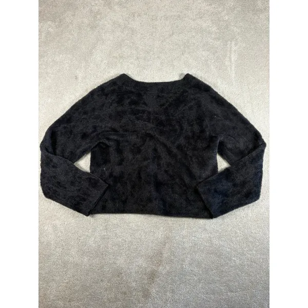 abercrombie‎ black fuzzy sweater medium soft cozy - Image 5
