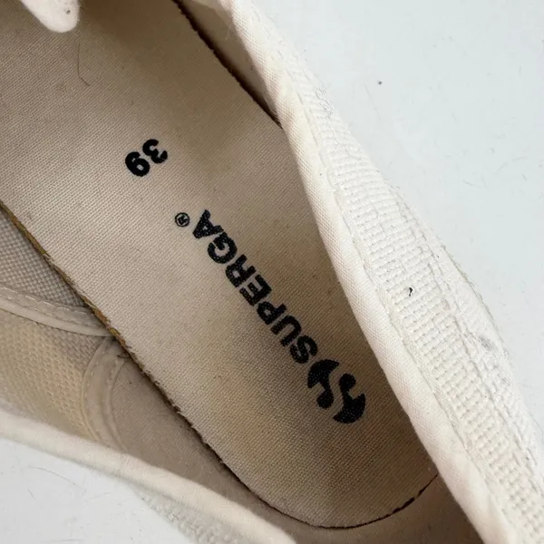 Superga 2750 Cotu Classic Women Size 39 White Canvas‎ Sneakers Minimalist Casual - Image 7