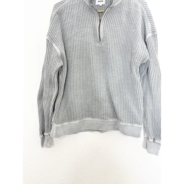 Mate The Label Organic Waffle Collared Half - Image 10