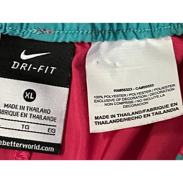 Nike Dri-Fit Shorts Womens XL Used 531774-606 Pink Turquoise - Image 11