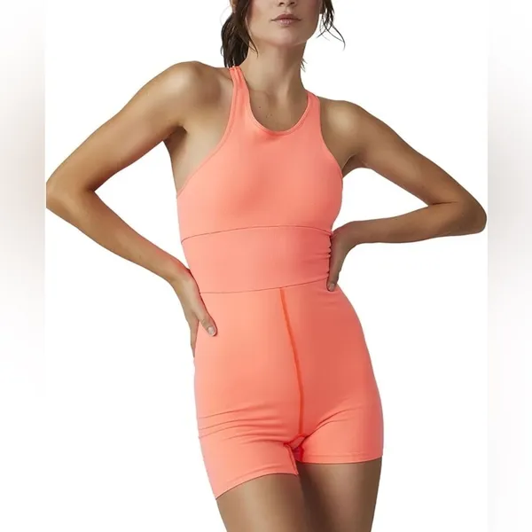 Free people movement Every Single Time Runsie Neon orange - Image 4