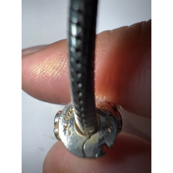 Chamilia BA-2 Snap Clasp Charm Bracelet 7" Sterling Silver 925‎ Pandora - Image 6