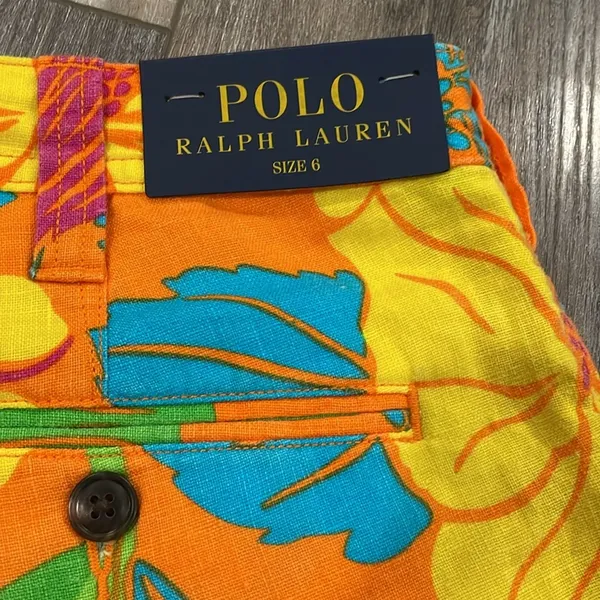 Polo Ralph Lauren Women's tropical beach shop shorts size 6 - Image 4