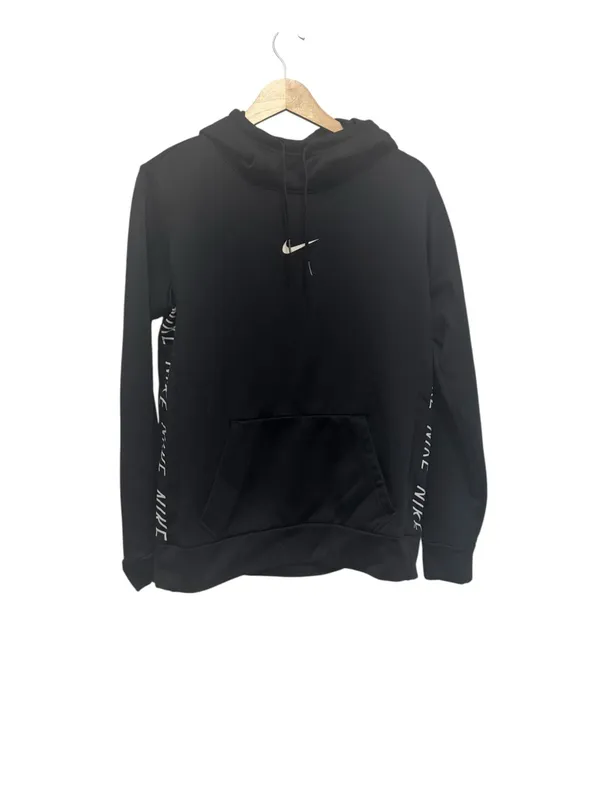 Nike Black Women's Hooded Pullover with Side Logo Tape - Image 2