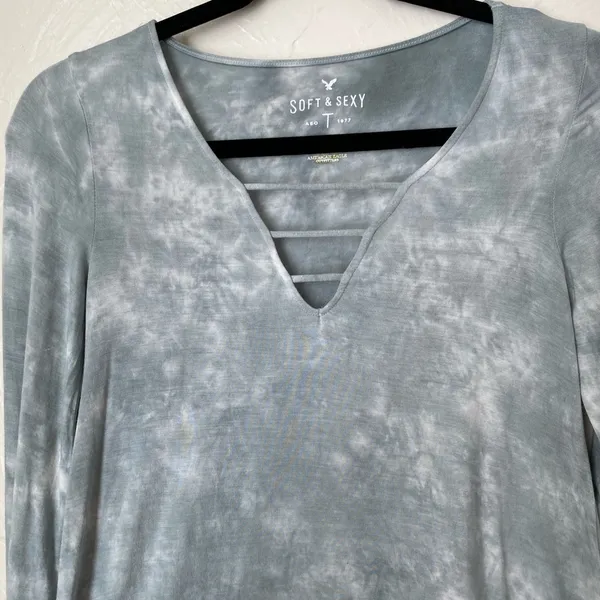 American Eagle tie dyed long sleeve top▪️XS - Image 5