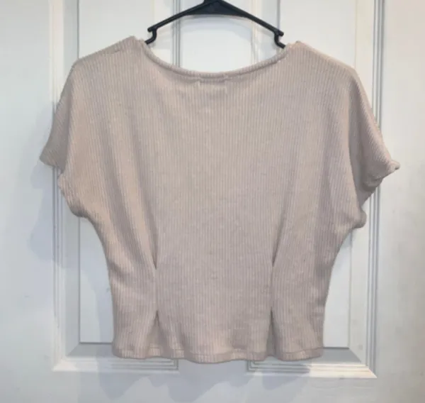 Beige Crop Top Tan Size M - Image 3