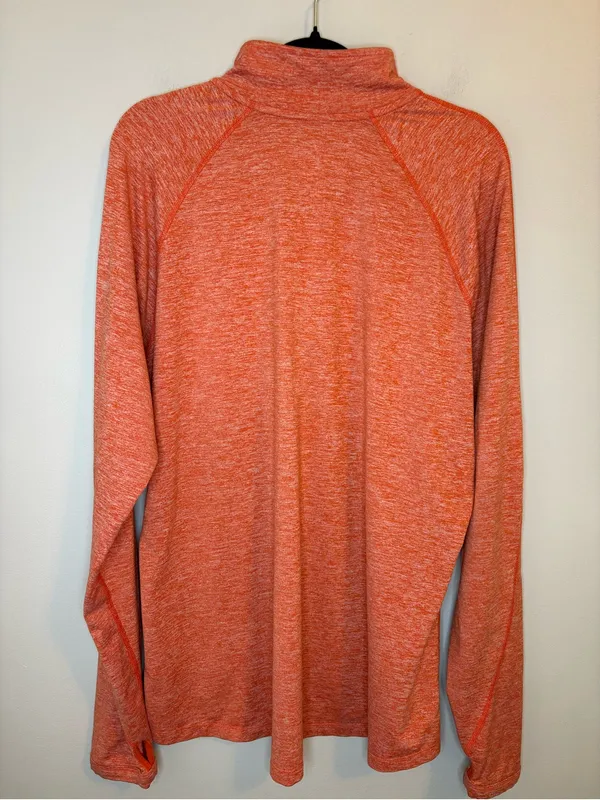 Nike Clemson Tigers Dri-FIT 1/4 Zip Pullover Women XXL Orange - Image 3