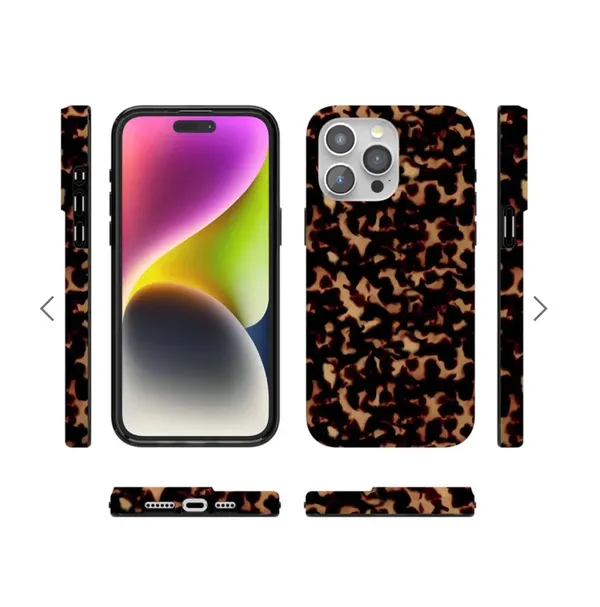 Casely iPhone Tortoise Print Case Brown - Image 2