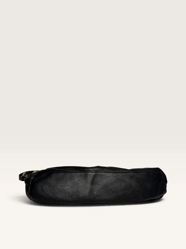 Brighton Baretta Black Pebbled Leather Shoulder Bag - Image 4