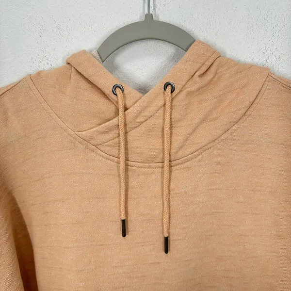 Carhartt Peach Orange Heathered Pullover Hoodie Thumbholes Women's Medium Casual - Image 4