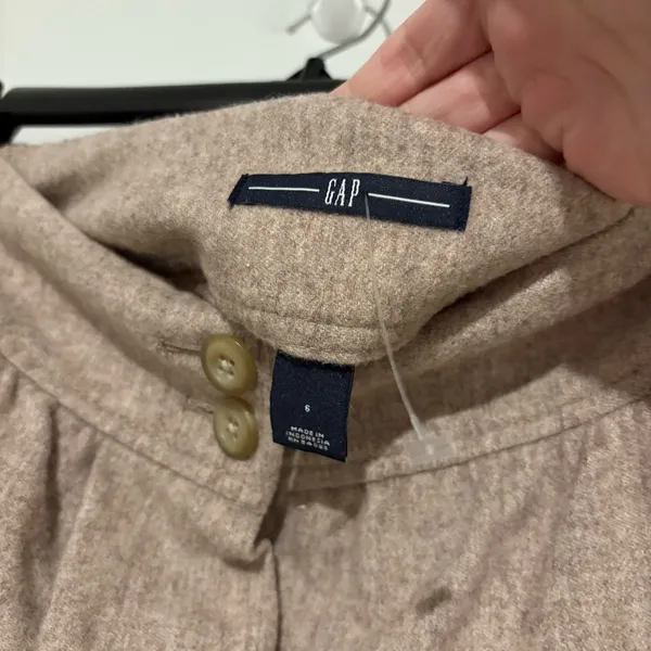 GAP vintage wool pocket mini skirt double‎ button Tweed Skort Front Buttons 6 - Image 5