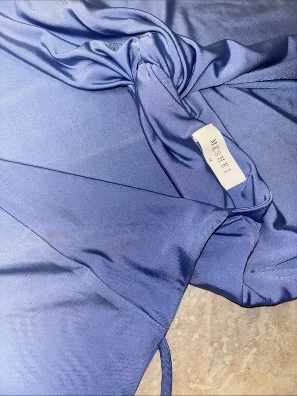 Meshki Periwinkle Maxi Slip Dress - Image 5