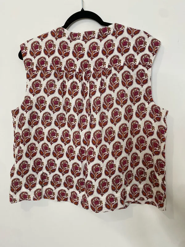 J.Crew Gauze Sleeveless Paisley Top - Image 3